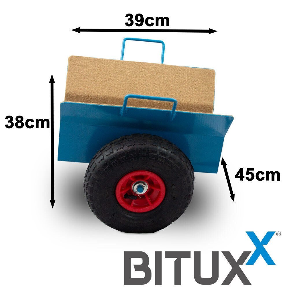 Skládací transportní vozík Bituxx pro přepravu desek GK OSB MDF nosnost do 275 kg MS19187